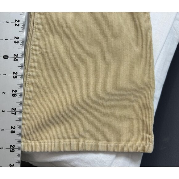 Lands' End Corduroy Pants Womens 10 Tan Straight Leg Stretch Mid Rise Very Soft - Picture 6 of 12